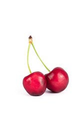 Fresh red cherry