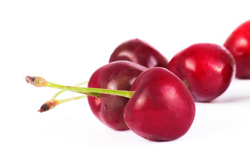 Fresh red cherry