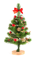 artificial Christmas tree with toys