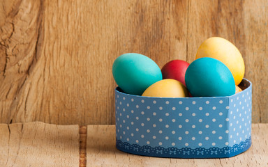 Fototapeta na wymiar Color easter eggs