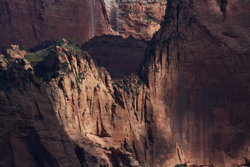 Kolob Canyon walls from the Timber Creek Trail, Zion National Park, Utah