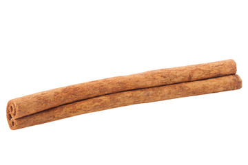 cinnamon, clipping path, isolated on white background