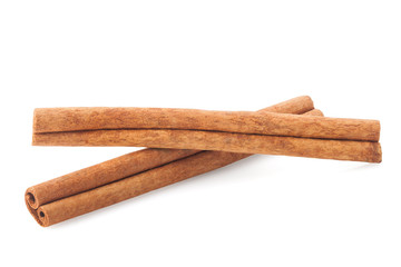 cinnamon, clipping path, isolated on white background