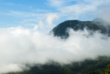 Mountains rural view of Baja Verapaz, Guatemala.