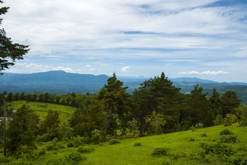 Mountains panoramic views in Guatemala central america.