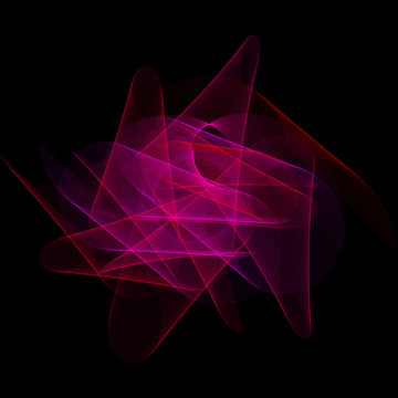 Vector Wavy Twirl Annular Cardioid Rosette - Graphic Element - Generative Art  

