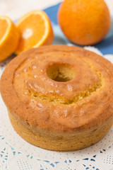homemade orange cake