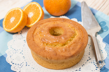 homemade orange cake