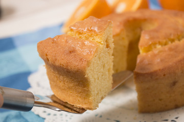 homemade orange cake