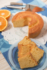 homemade orange cake