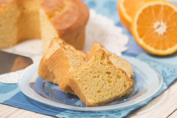 homemade orange cake