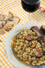 Portuguese faba beans meal