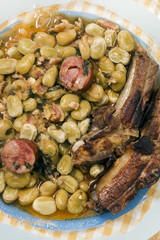 Portuguese faba beans meal