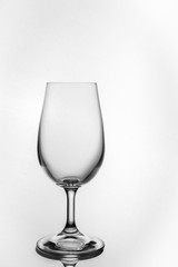 empty wineglass