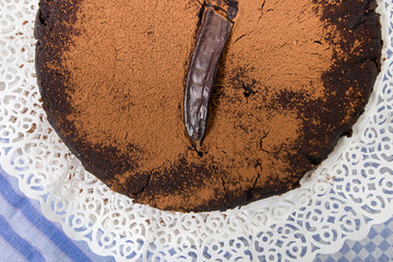 homemade carob bean cake