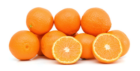 orange mandarines heap