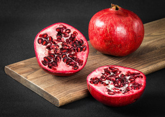 Sliced Pomegranate Fruit