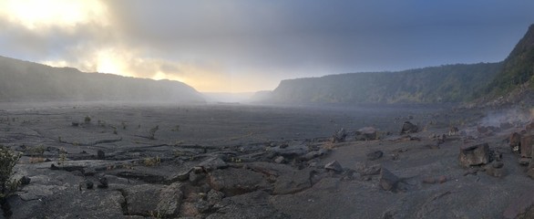 Hawaii’s Kilauea Iki Crater at Sunset