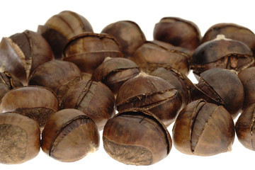 笑い栗　白抜き