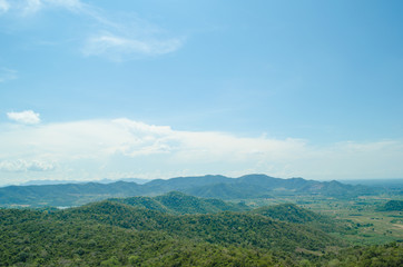 Fototapeta na wymiar lansscape forest in thailand