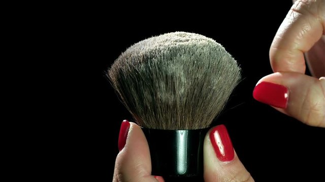 Make Up Brush Powder Slow Motion 2000fps