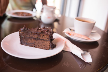 Dark chocolate cake