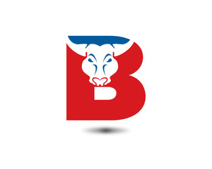 b letter bull logo