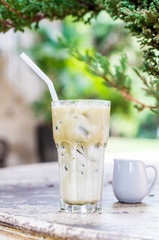 matcha green tea with milk