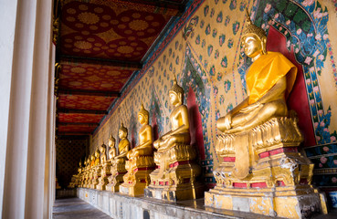 Buddha statue in temple.