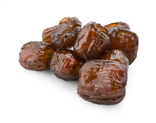 Chinese date, Jujube or monkey apple boiled with syrup. Chinese date link or Jujube link is best dessert and best tradition chinese medicine. Thai dessert : Sweet dried Chinese Jujube.