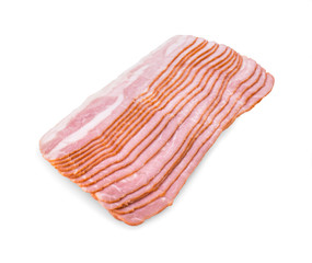 bacon isolated on white background