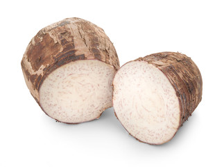 taro isolated on white background