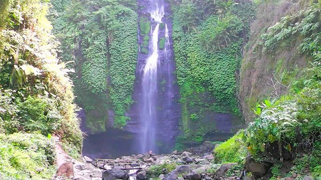 Waterfall.of Bali island. Indonesia.