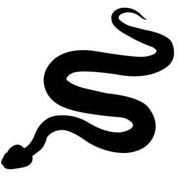 Viper Silhouette Vector Graphics