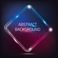 Abstract Square With Glowing Effect