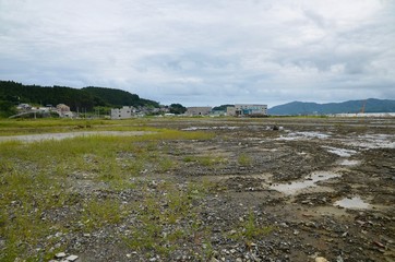 日本 東北 宮城県 気仙沼 Japan Tohoku Miyagi Kesennuma after tsunami