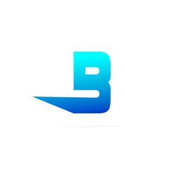 B logo Company icon blue color