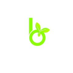 B logo leafe green