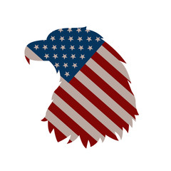 eagle head vector illustration flat style profile