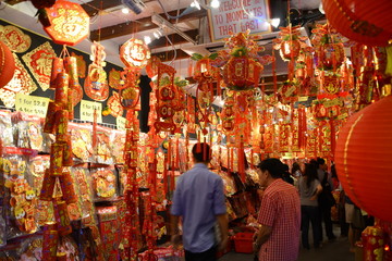 Busy Chinatown in the run-up to Chinese New Year. © photographyj