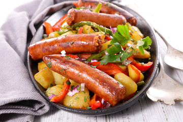 sausage and potato