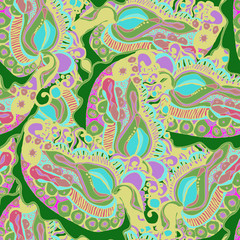 Fototapeta premium Floral pattern. Vector background