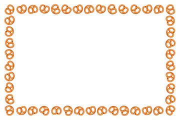 Oktoberfest frame made with pretzels