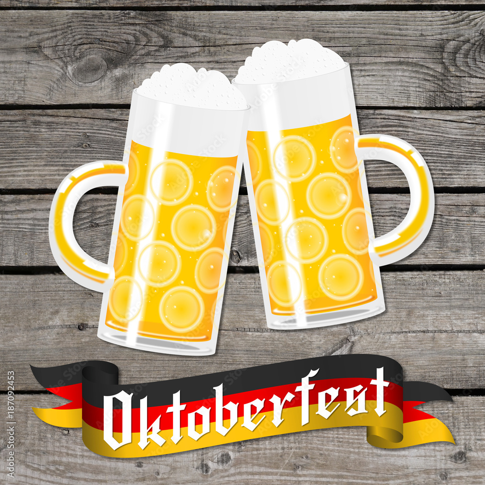 Canvas Prints Oktoberfest illustration - beer