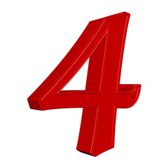 Fototapeta premium Rote Vier,4