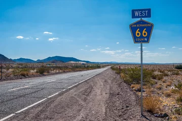 Crédence de cuisine en verre imprimé Route 66 Route 66 États-Unis.