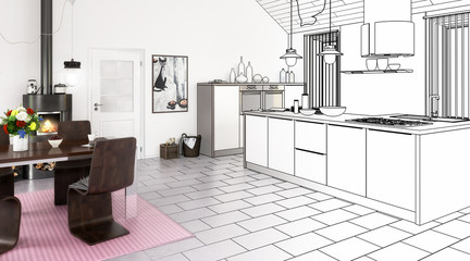 Kitchen adaptation (drawing)