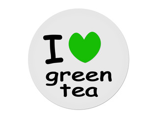 I love green tea.