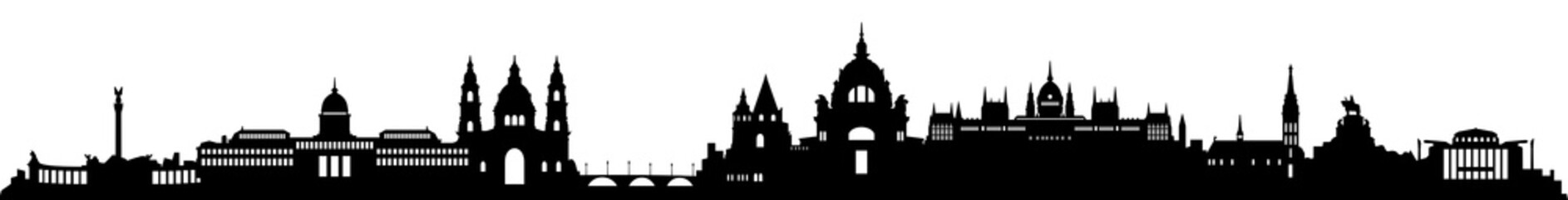 Fototapeta premium Skyline Budapest