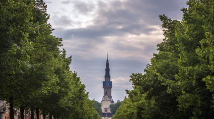 Obraz premium Bell tower of Jasna Gora Monastery in Czestochowa city, Poland